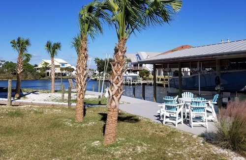Perdido Key Coves One House | Location, location, location! Walk to the beach - dock boat in the back of house