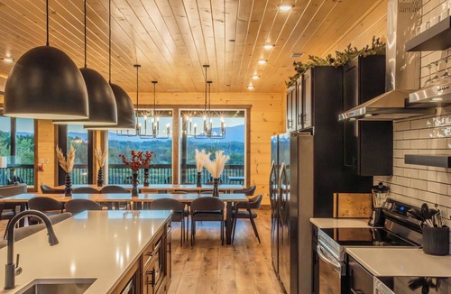 Sevierville Cabin | Luxe 12 BR Cabin, Indoor Pool, Theater, Sleeps 36