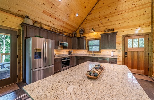 Sevierville Cabin | Luxe Mountain Lodge: Heated Pool ~ Glamping Dome ~ Hot Tub