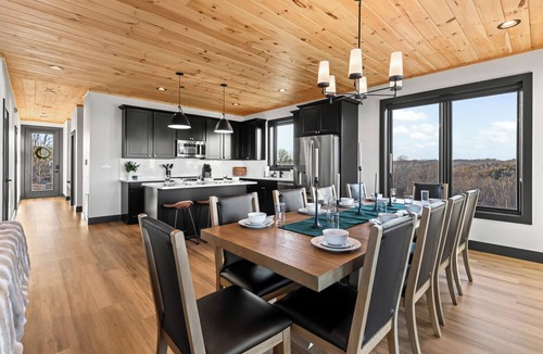 Sevierville Cabin | Luxe Mountain Lodge: Indoor Pool, Views, Fire Pit