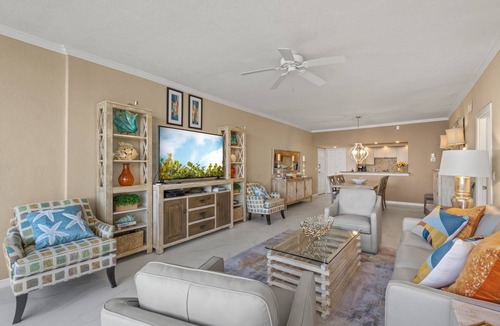 Siesta Key Condo | Luxury Waterfront Condo w/Lanai & Bay Views | Close to Beach & Steps to Heated Pools