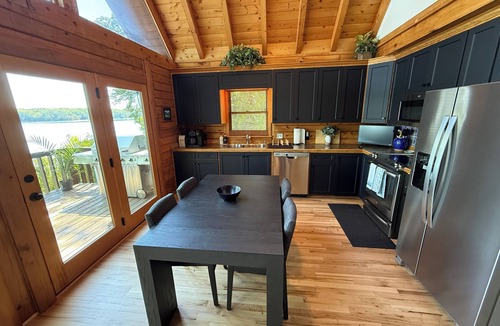 Lake Norman of Catawba Cabin | Main Channel Point Lot Lakefront Retreat - Sweeping Views, Private Dock + Lift