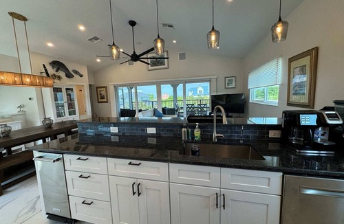 North Captiva House | Manatee Haven: Screened-in Pool, Spa and Elevator! 2 Golf Carts