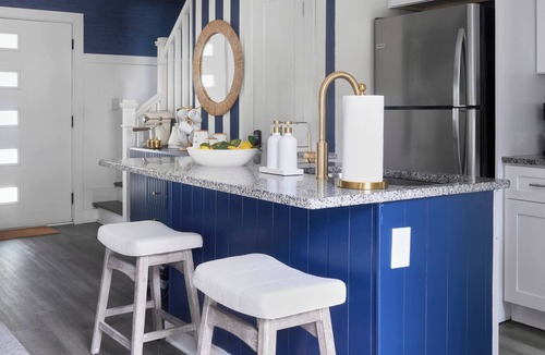 Villa Heights House | Maritime Blue - Luxe Coastal 2BR Near Uptown & NoDa
