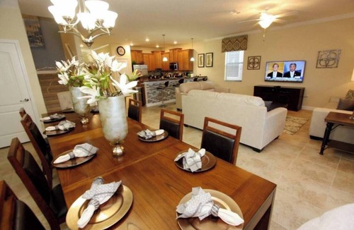 Davenport Villa | Massive 3,800+ sq ft 9B/5B luxury villa at Champions Gate. Private pool, game room, sleeps 29.