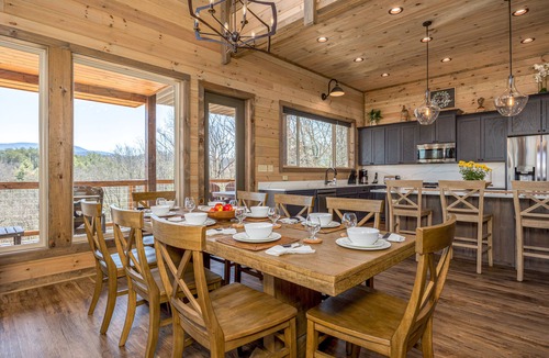 Sevierville Cabin | Moonlight Ridge - Brand New Indoor Pool Cabin, Fire Pit, Hot Tub, Pigeon Forge