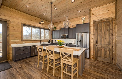 Sevierville Cabin | Moonlight Ridge - Brand New Indoor Pool Cabin, Fire Pit, Hot Tub, Pigeon Forge