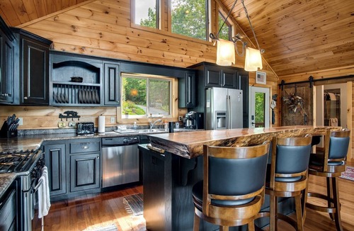 Bryson City Cabin | Moose Cabin Secluded, Luxury Cabin With Stunning Views of the Smokies