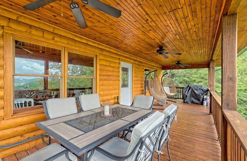 Screamer Mountain House | Mountain View Log Cabin, Game Room, Dog Friendly
