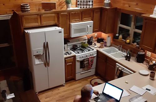 Morganton Cabin | Mountain views located on private lake all wood 3 story cabin.