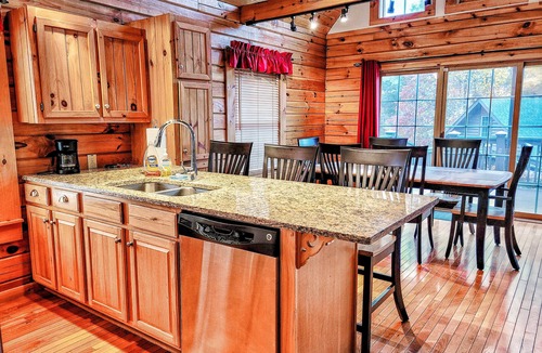 Bostic Cabin | MTN Cabin Getaway: Hot Tub, Fireplace, Game Tables, Views