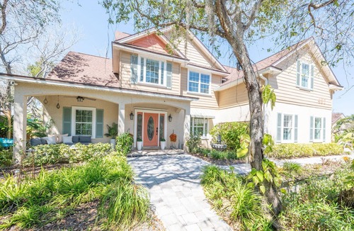 Vilano Beach House | Not Your Average Pool Home At The Beach! Amenities Galore! Walk to the beach!