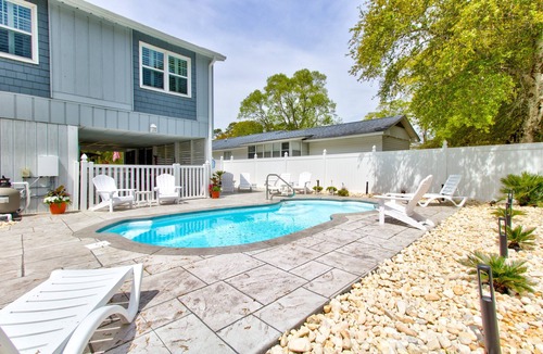 Ocean Isle Beach House | Ocean Isle Hidden Retreat A: Dog Friendly, Pool