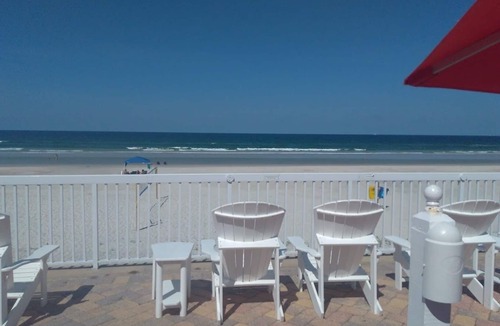 Daytona Beach Shores Condo | Oceanfront Condo-Non-Driving Beach-Pool-Free Wifi/Parking-Bikes-Beach Equipment.