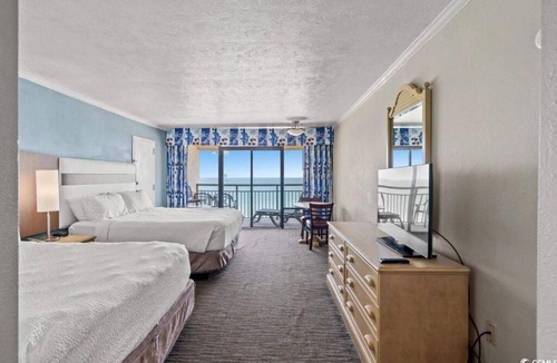 Myrtle Beach Apartment | Oceanfront Studio Escape Waves at Your Doorstep 1106