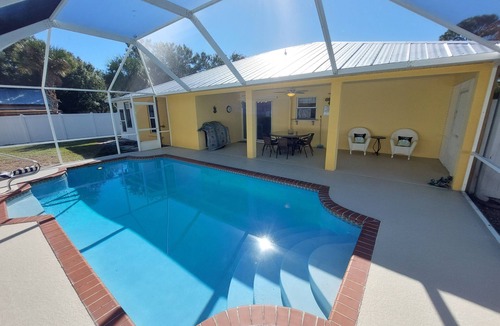 Sebastian Highlands House | Paradise Bliss! Heated Pool, Boat Parking, Fenced Yard, Near Beaches!