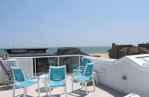 Northeast Virginia Beach House | PEACEFUL NORTH END HOME -STEPS TO BEACH-OCEAN VIEWS-ROOF DECK-ELEVATOR- SLEEPS 9