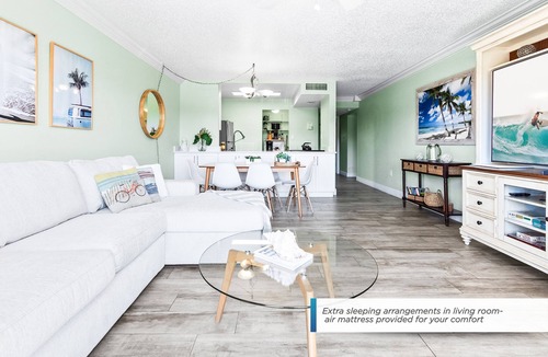 Banana River Estates Condo | Perfect Family Getaway Steps from Cocoa Beach Pier with Oceanfront Heated Pool