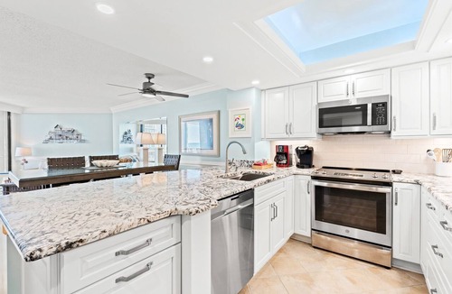 Myrtle Beach Condo | Perfect Ocean View! Large Balcony-Fantastic Kitchen & Baths! + Beach Locker!