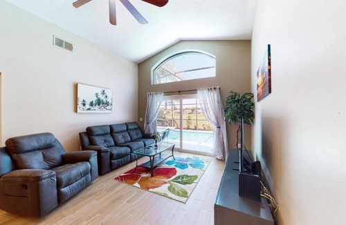 Westridge House | Private pool home with spa, screened patio, central AC, & washer/dryer