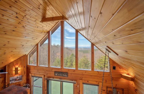 Bostic Cabin | Private Secluded Beautiful Cabin With Sunset Mountain Views