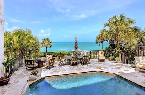 Nokomis House | Rare private beachfront estate on Gulf of Mexico.