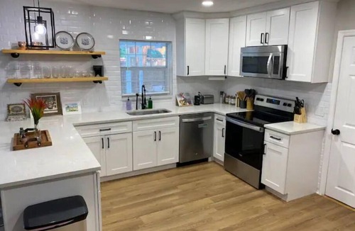 Bearss Plaza House | Relax in Style at Our 3BR/2BA Retreat with Private Pool|Game Room|Fire Pit|Yoga