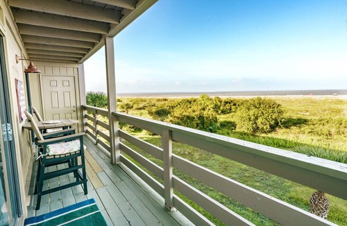 Tybee Island Apartment | Resort views - Huge Balcony - Steps to the beach!