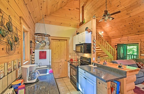 Andrews Cabin | Rustic Andrews Cabin Rental w/Deck + Fire Pit!