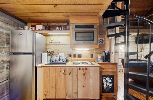 Hendersonville Cabin | Rustic Mountain Cabin with private gas grill and outdoor living space