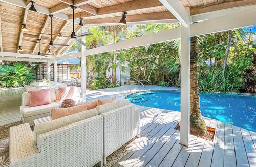 Midtown House | Secluded and Private Monthly Tropical Modern Oasis with a Large Pool