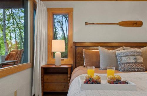 Bryson City Ski Chalet | Secluded Smoky Mountain Cabin, Firepit and Views