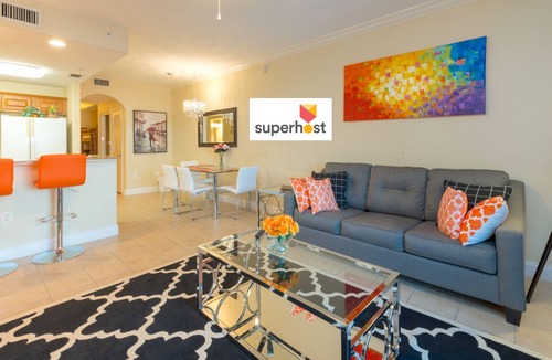 Florida Central Atlantic Coast Condo | Sensational Water View 1 Mile to Disney Newly Renovated Superb Location