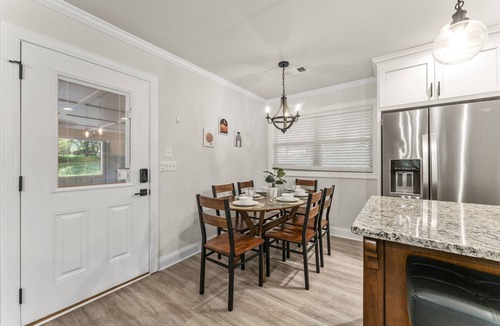 Buford House | Serene Lake Lanier cottage with Fire Pit King Bed Bunk Bed Queen Bed