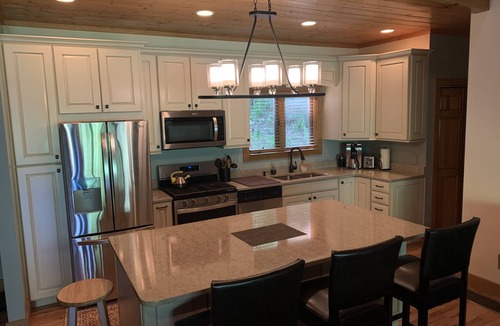 Sapphire House | Serene Lakefront Cabin with Dock/Kayaks/Canoe & Fire Pit!
