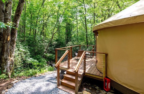 Balsam Grove RV Rental | Serene Yurt Retreat near Pisgah National Forest in North Carolina
