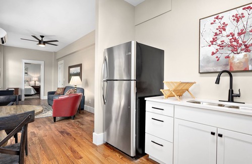 Woodfin Apartment | Spacious 1 Bedroom Apt! Pet friendly with Private fenced in back yard and deck!
