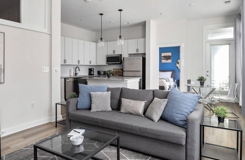 First Ward Apartment | Spacious 2BD with Private Balcony and Free Parking 1