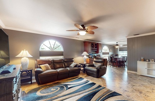 Mid Island House | Spacious home with heated pool, lots of outdoor entertainment, and WIFI