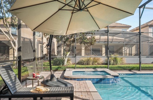 Davenport Villa | Spacious villa w/pool, hot tub & game room