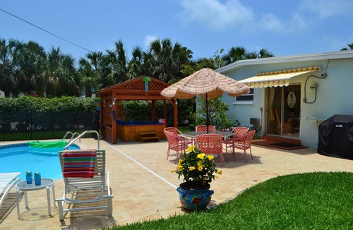 Carlouel House | Stay in Paradise Steps From Beach! Pool, Spa, Hot Tub! Small Dog Okay
