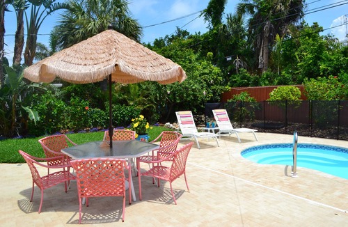 Carlouel House | Stay in Paradise Steps From Beach! Pool, Spa, Hot Tub! Small Dog Okay