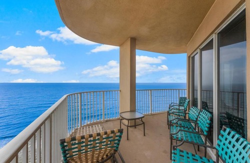 Panama City Beach Apartment | Stunning 3BR Corner Tidewater Resort Beachfront Condo! Sleeps 10! by Dolce Vita Getaways PCB!