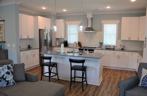 Carolina Beach House | Stunning! 4BR/3Ba - sleeps 10 - Swim Spa, Elevator and Pets Welcome