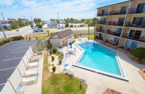 New Smyrna Beach Apartment | Stunning Ocean Views STEPS from the Beach with Pool! Fabulous 4th Floor Studio!