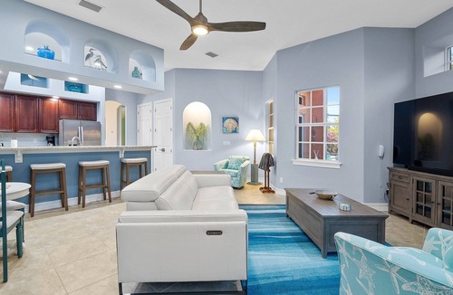 Indian Harbour Beach House | The Coral Escape – Beachside Bliss with Pool, Fire Pit, Screened Patio & Shuffleboard!