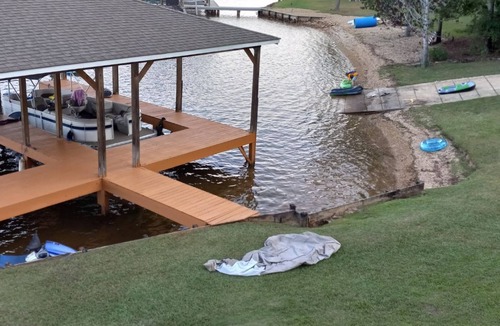 Dadeville House | The View at Lake Martin - with a boat dock and private boat ramp