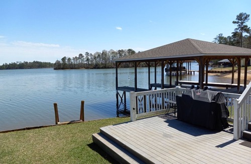 Dadeville House | The View at Lake Martin - with a boat dock and private boat ramp