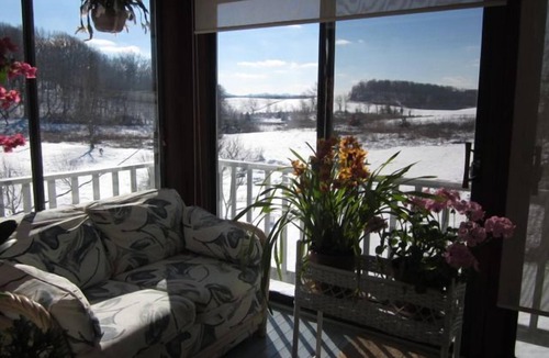 Spottswood Apartment | Tranquility, Wonderful View From The Sun Room,In The Historic Shenandoah Valley
