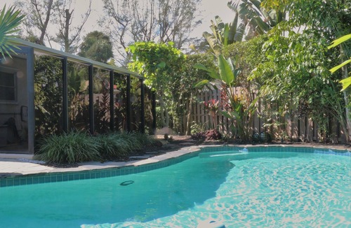Wilton Manors House | Tropical bliss: private heated pool, steps from the Drive, minutes to the beach!
